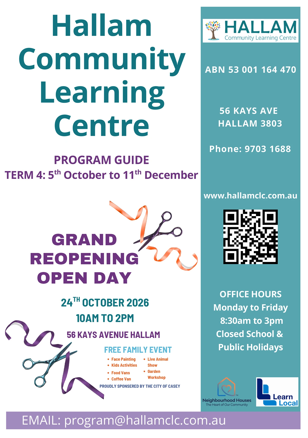 Term 4 2026 program